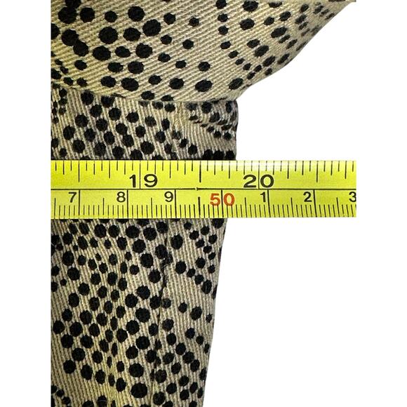 Christopher & Banks Khaki & Black Print Denim Jean Jacket Metal Rivet Buttons-M - Picture 11 of 16